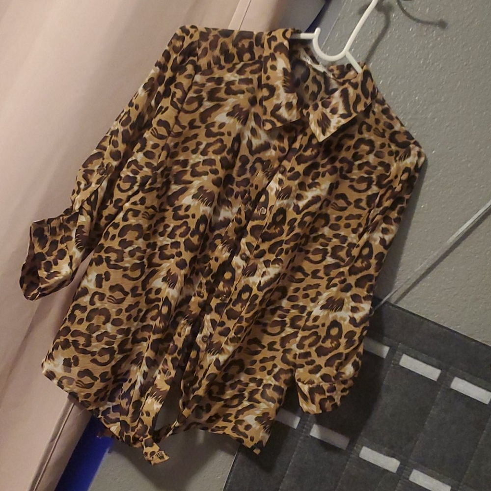 Blouse leopard print
